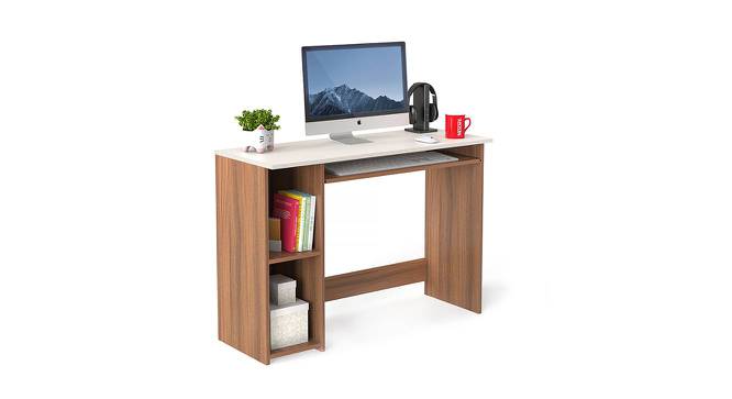 Mallium Free Standing Engineered Wood Study Table in Walnut Finish - RRV-000310 (Walnut Finish) by Urban Ladder - - 