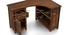 Dickens Corner Desk (Teak Finish) by Urban Ladder - Dimension Design 1 - 