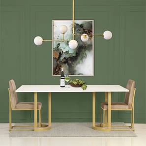 claymint Aversa 6 Seater Powder Coating Dining Table-picture-13