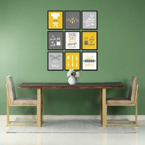 claymint Aurillac 6 Seater Powder Coating Dining Table-picture-13