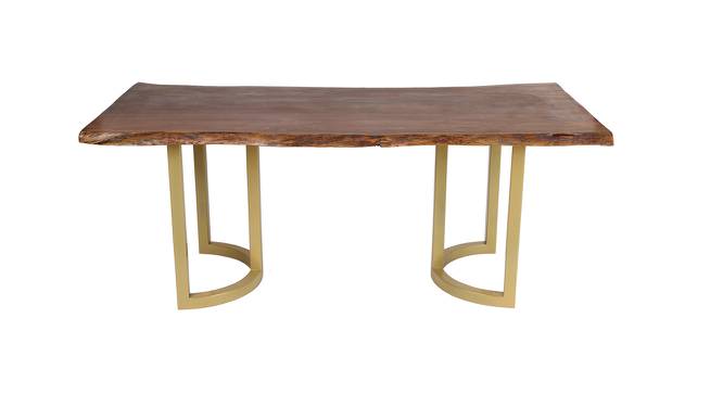 Aversa Acacia Wood 6 Seater Dining Table (Powder Coating Finish) by Urban Ladder - Front View Design 1 - 719296