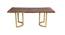 Aversa Acacia Wood 6 Seater Dining Table (Powder Coating Finish) by Urban Ladder - Front View Design 1 - 719296