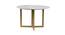 Allendale Marble 4 Seater Dining Table 2 (Powder Coating Finish) by Urban Ladder - Ground View Design 1 - 719323
