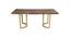 AVERSA RECTANGLE ACACIA WOOD 6 SEATER DINING SET (Golden Finish) by Urban Ladder - Ground View Design 1 - 719335