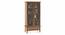 Malabar Bookshelf/Display Cabinet (55-book capacity) (Amber Walnut Finish) by Urban Ladder - Side View - 