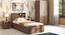 Amy Storage Bed With Head board Storage - Single - Dark Wenge (Single Bed Size, Classic Walnut Finish) by Urban Ladder - Side View - 