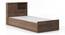 Amy Storage Bed With Head board Storage - Single - Dark Wenge (Single Bed Size, Classic Walnut Finish) by Urban Ladder - Side View - 