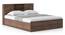 Amy Storage Bed With Headboard Storage - Queen - Classic Walnut (King Bed Size, Classic Walnut Finish) by Urban Ladder - Side View - 