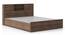 Amy Storage Bed With Headboard Storage - Queen - Classic Walnut (King Bed Size, Classic Walnut Finish) by Urban Ladder - Storage Image - 