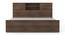Amy Storage Bed With Headboard Storage - Queen - Classic Walnut (King Bed Size, Classic Walnut Finish) by Urban Ladder - Ground View - 