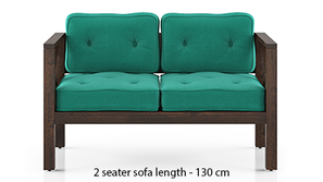 Farmone Wooden Sofa (Lagoon Green)