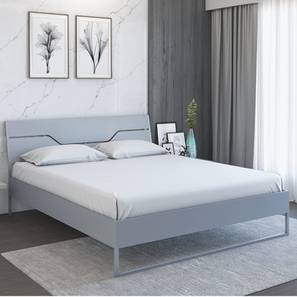 Grande Engineered Wood King Size Non Storage Bed in Grey Finish - Urban ...