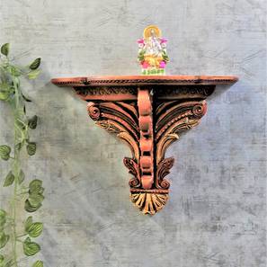 Tony Multicolor Solid Wood Wall Shelf