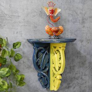 disoo fashions Mason Multicolor Solid Wood Wall Shelf-picture-23