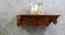Edna Natural Brown Solid Wood Wall Shelf ( Natural Brown) by Urban Ladder - - 
