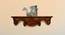 Edna Natural Brown Solid Wood Wall Shelf ( Natural Brown) by Urban Ladder - - 