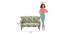 Memsaab Love Seat - Savanna Green (Grey's Garden) by Urban Ladder - Design 1 Dimension - 719775