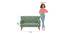 Memsaab Love Seat - Savanna Green (Spring Marigold Green) by Urban Ladder - Design 1 Dimension - 719784