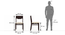 Kerry Dining Chairs - Set Of 2 (Mahogany Finish, Wheat Brown) by Urban Ladder - Dimension - 
