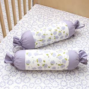 New Arrivals Bedroom Furniture Design The Pretty Puffballs Bolster Cover With Filler (White)