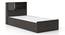 Amy Storage Bed With Head board Storage (Single Bed Size, Dark Wenge Finish) by Urban Ladder - Top Image - 