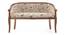 Florence Two Seater Sofa (Teak Finish, Calico Floral) by Urban Ladder - Design 1 Side View - 720545