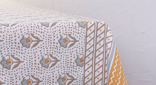 House This Multicolor Abstract Table Cover TC1SARBEELRGS22 (Beige) by Urban Ladder - Design 1 Side View - 720669