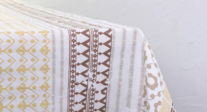 House This Multicolor Abstract Table Cover TC1VAIBEELRGS22 (Beige) by Urban Ladder - Design 1 Side View - 720670