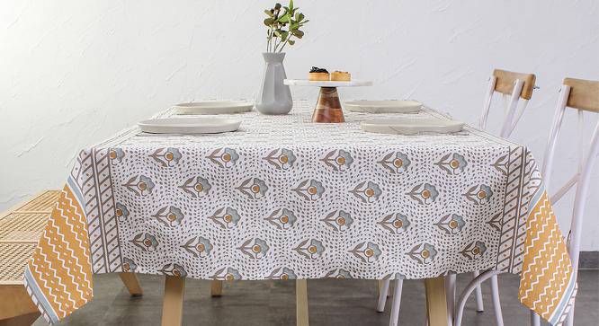 House This Multicolor Abstract Table Cover TC1SARBEELRGS22 (Beige) by Urban Ladder - Front View Design 1 - 720735