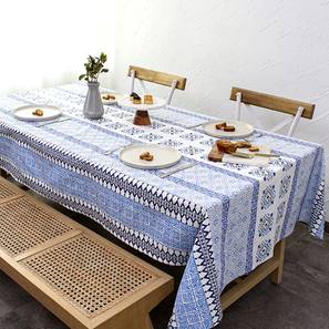 Table Covers Design Blue Abstract Cotton Table Cover
