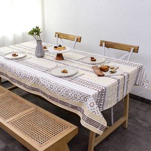 Products Design Beige Abstract Cotton Table Cover