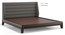 Taarkashi Upholstered Bed (King Bed Size, American Walnut Finish) by Urban Ladder - Side View - 