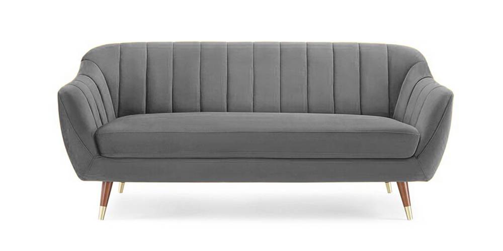 Neo Fabric Sofa - Grey (Grey, 3-seater Custom Set - Sofas, None Standard Set - Sofas, Fabric Sofa Material, Regular Sofa Size, Regular Sofa Type) by Urban Ladder - - 