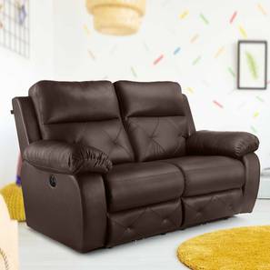 Recliners Design Versatil Leatherette Two Seater Recliner in Brown Colour