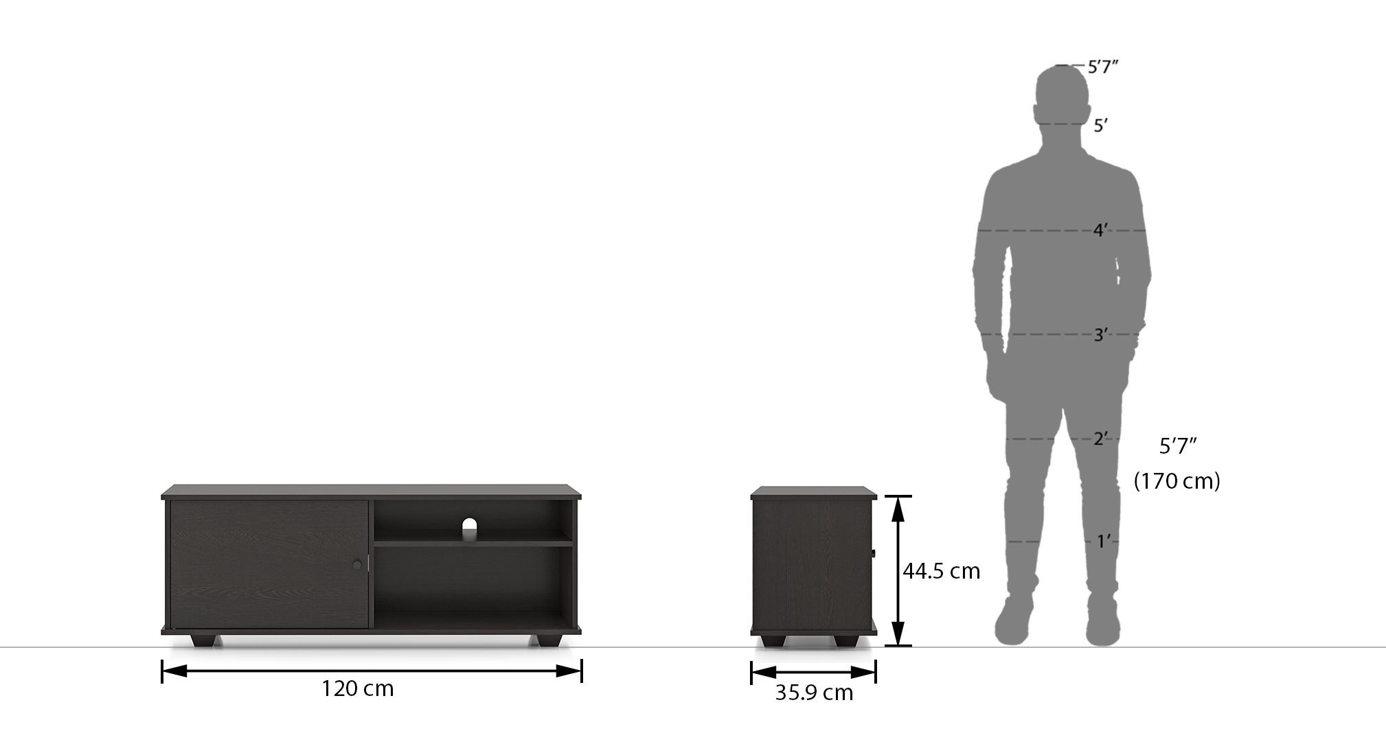 Liam tv unit dark wenge 5