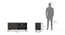 Liam Engineered Wood Shutter TV Unit (Dark Wenge Finish) by Urban Ladder - Dimension - 721129