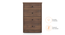Ben 4 Chest Of Drawers - Dark Wenge (Classic Walnut Finish) by Urban Ladder - Zoomed Image - 