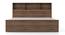 Stewart King Storage Bed With Headboard Storage Dark Wenge (King Bed Size, Classic Walnut Finish) by Urban Ladder - Storage Image - 