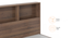 Stewart King Storage Bed With Headboard Storage Dark Wenge (King Bed Size, Classic Walnut Finish) by Urban Ladder - Zoomed Image - 