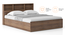 Stewart King Storage Bed With Headboard Storage Dark Wenge (Queen Bed Size, Classic Walnut Finish) by Urban Ladder - Side View - 