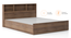 Stewart King Storage Bed With Headboard Storage Dark Wenge (Queen Bed Size, Classic Walnut Finish) by Urban Ladder - Storage Image - 
