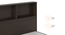 Stewart King Storage Bed With Headboard Storage Dark Wenge (King Bed Size, Dark Wenge Finish) by Urban Ladder - Storage Image - 