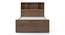 Stewart Single Storage Bed With Headboard Storage Classic Walnut (Single Bed Size, Classic Walnut Finish) by Urban Ladder - Storage Image - 