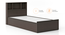 Stewart Single Storage Bed With Headboard Storage Dark Wenge (Single Bed Size, Dark Wenge Finish) by Urban Ladder - Storage Image - 