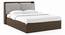 Tyra Storage Bed (King Bed Size, Box Storage Type, Californian Walnut Finish) by Urban Ladder - Close View - 