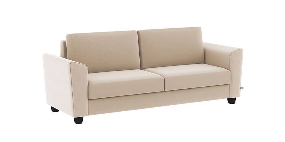 Darwin Fabric Sofa (Beige) (3-seater Custom Set - Sofas, None Standard Set - Sofas, Beige, Fabric Sofa Material, Regular Sofa Size, Regular Sofa Type) by Urban Ladder - - 721342