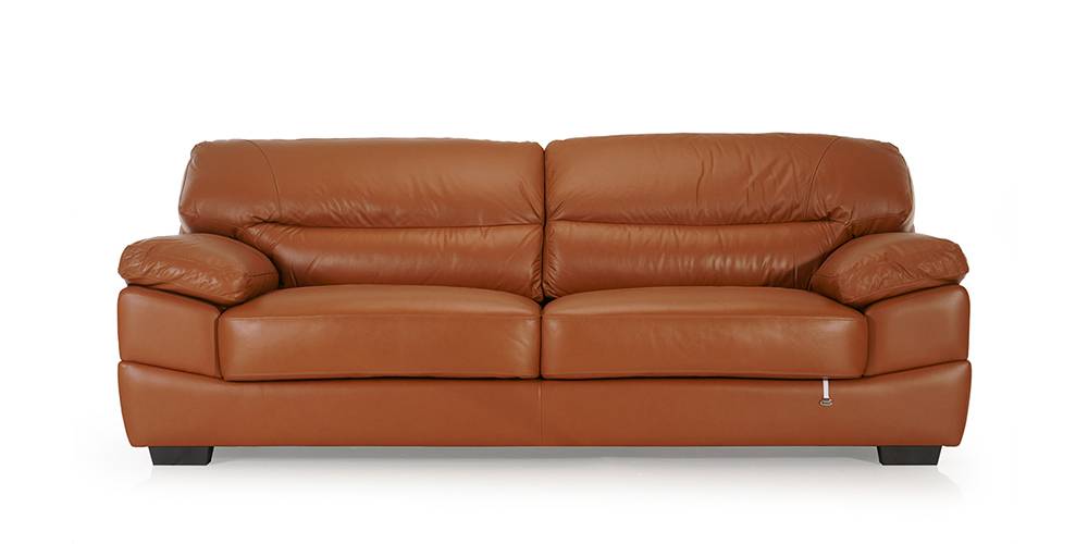 Hensley Leatherette Sofa 3 Seater by Urban Ladder - - 