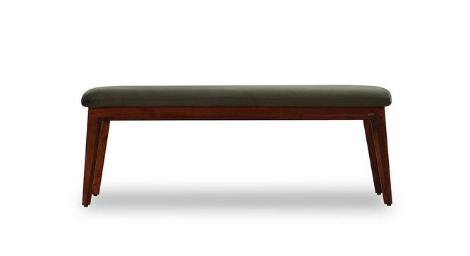 Florence Benches- Green (Green, Dark Oak Finish) by Urban Ladder - Design 1 Side View - 721878