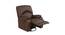 Orion 1 Seater Swivel Rocker Motorized Recliner Chair in Brown Faux Leather (Brown, One Seater) by Urban Ladder - Front View Design 1 - 721976