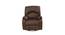Orion 1 Seater Swivel Rocker Motorized Recliner Chair in Brown Faux Leather (Brown, One Seater) by Urban Ladder - Design 1 Side View - 721989